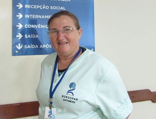 A enfermeira Maria Aglair, coordenadora  do Comitê Transfusional da Norospar.